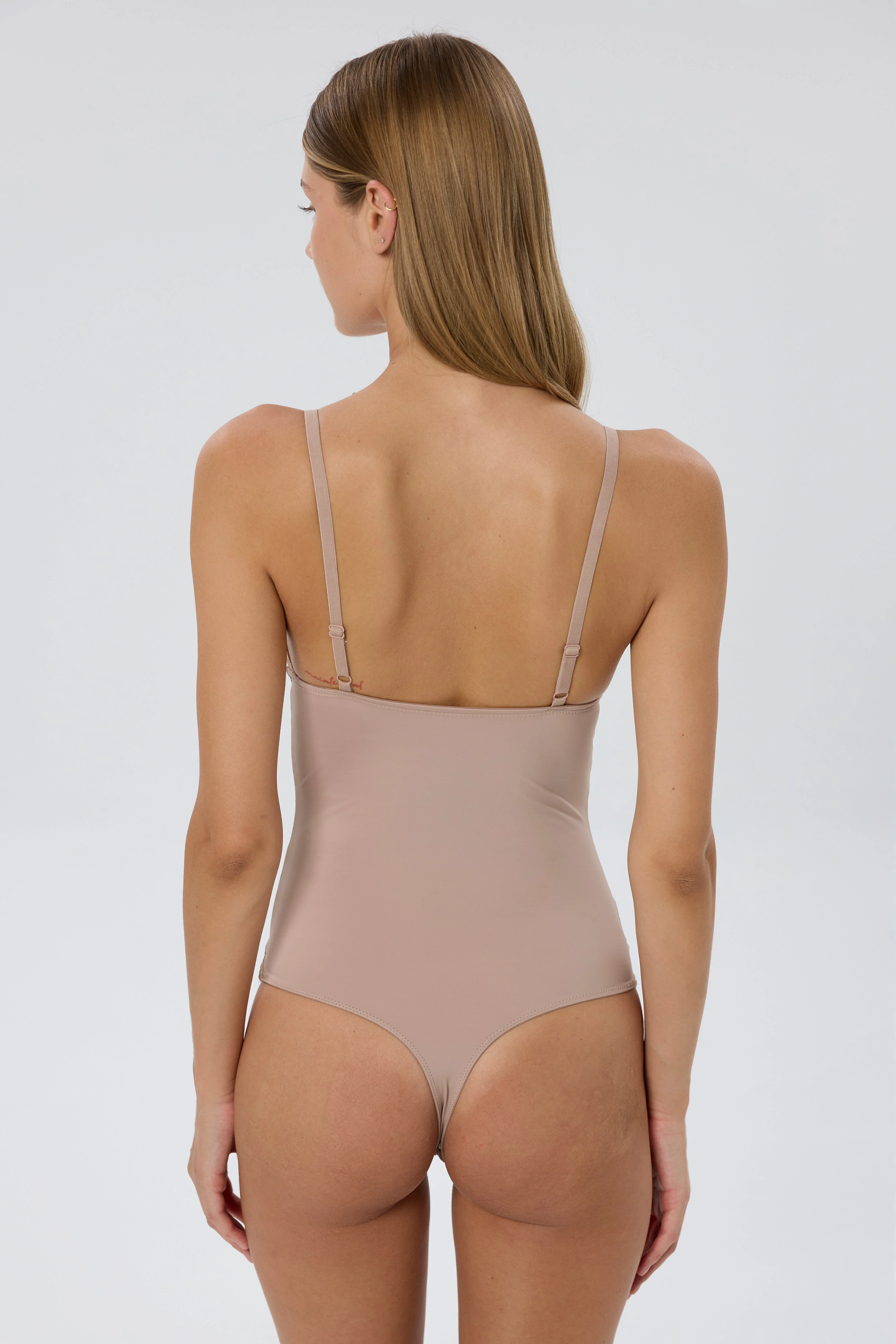 Anemone Soft Triangle Bodysuit | Nude - Image 3