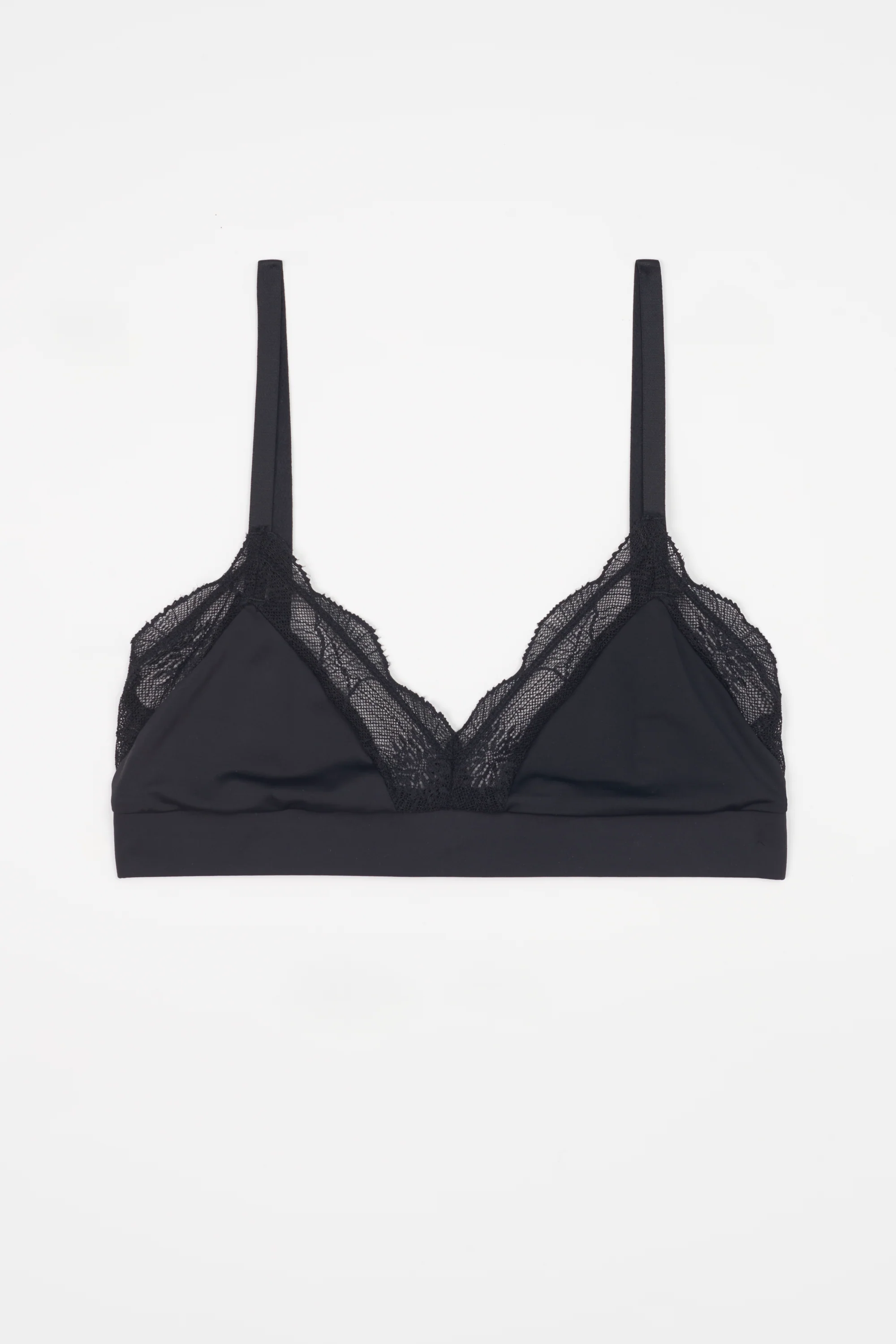 Anemone Soft Triangle Bra | Black