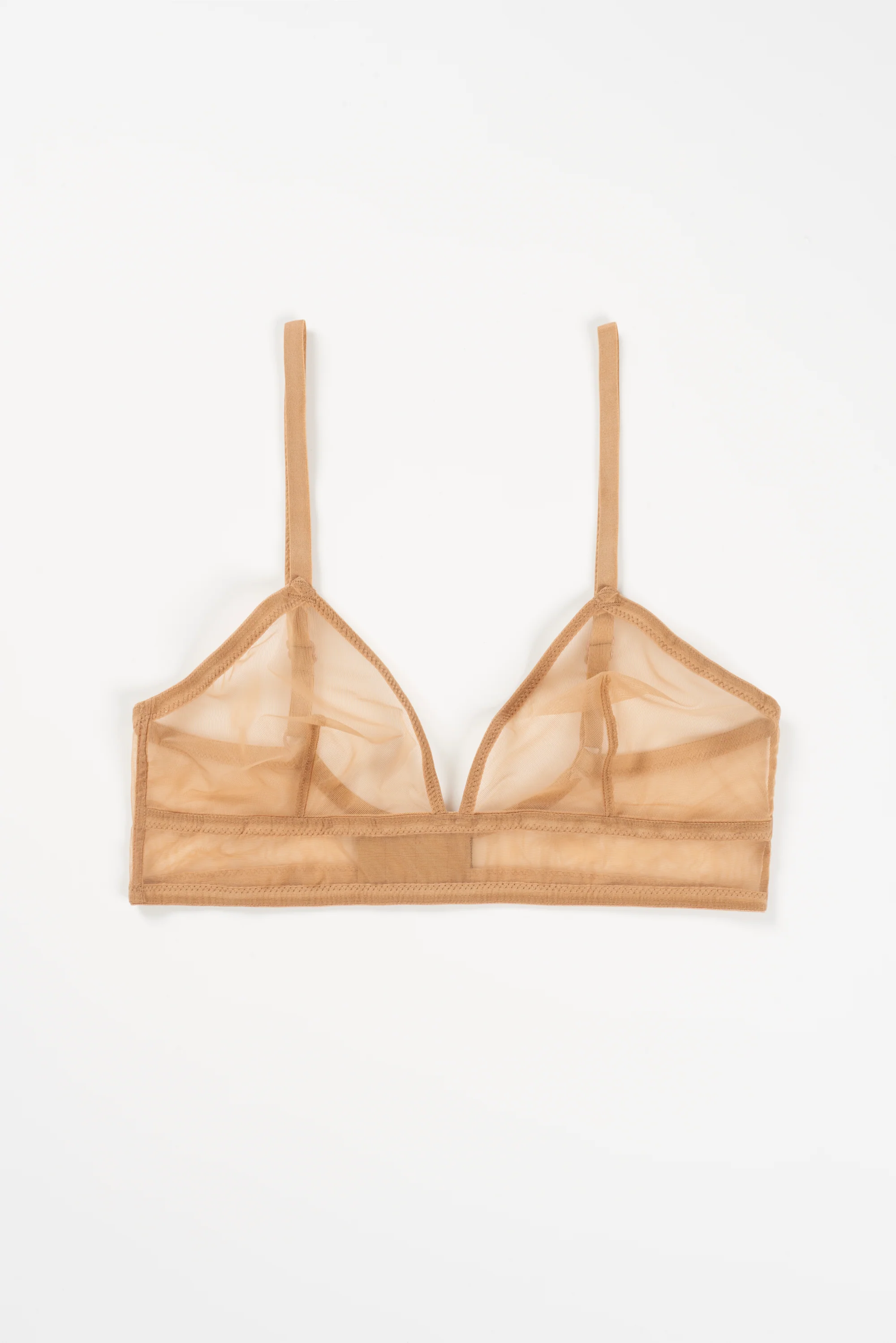 Bare Minimal Soft Triangle Bra | Caramel
