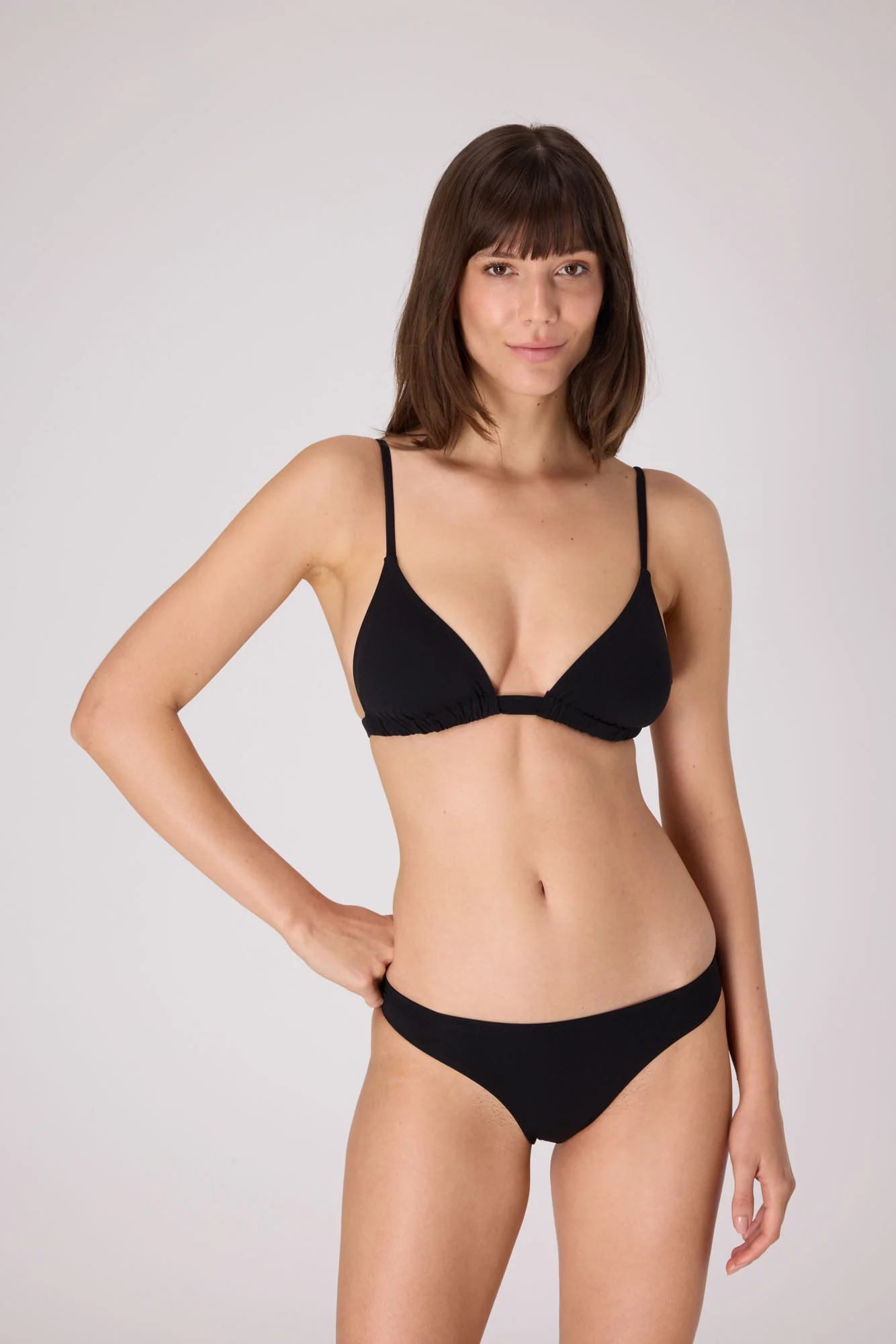 Essential Triangle Bikini Top | Black - Image 2