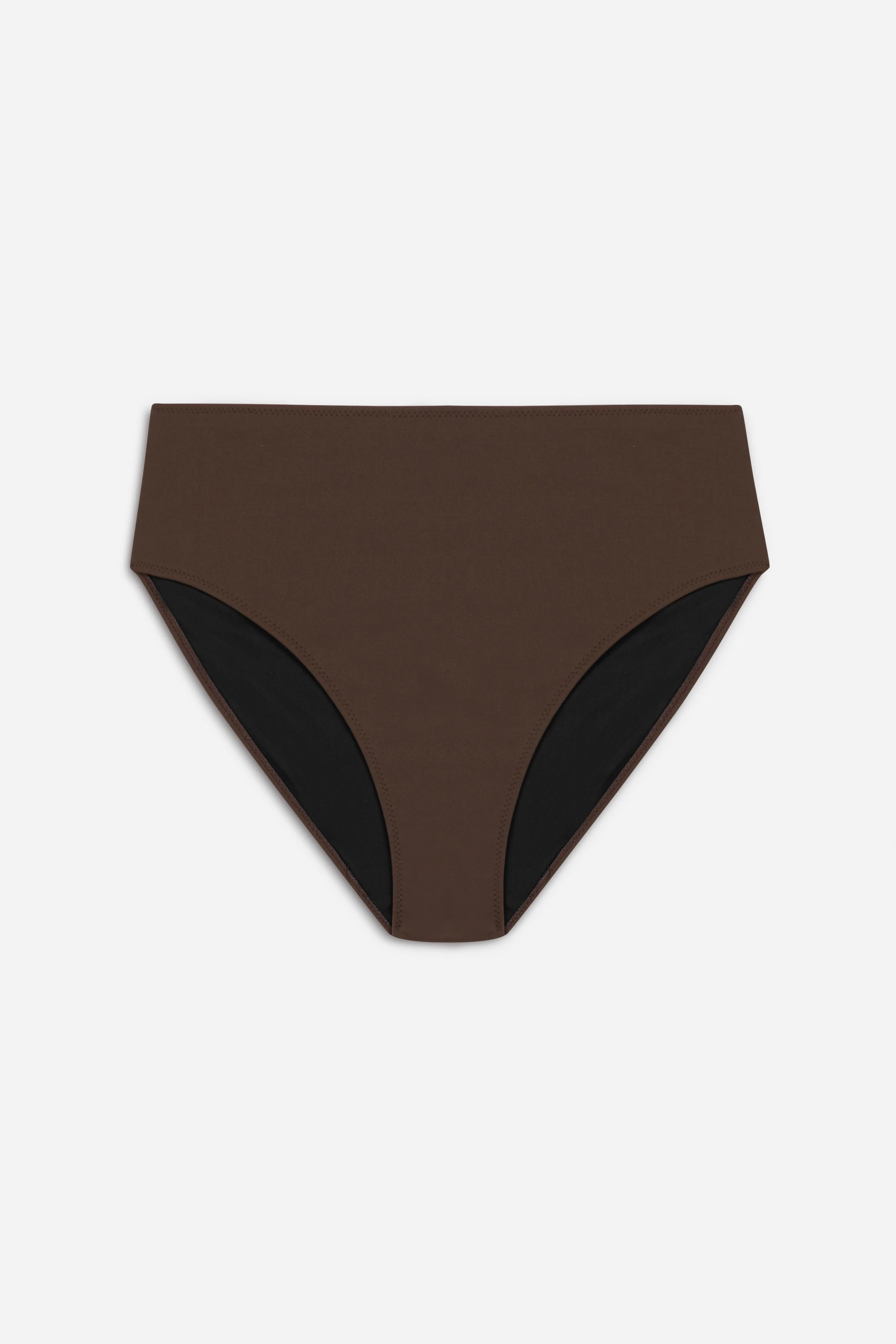 Essential High Waist Bikini Bottom | Choco