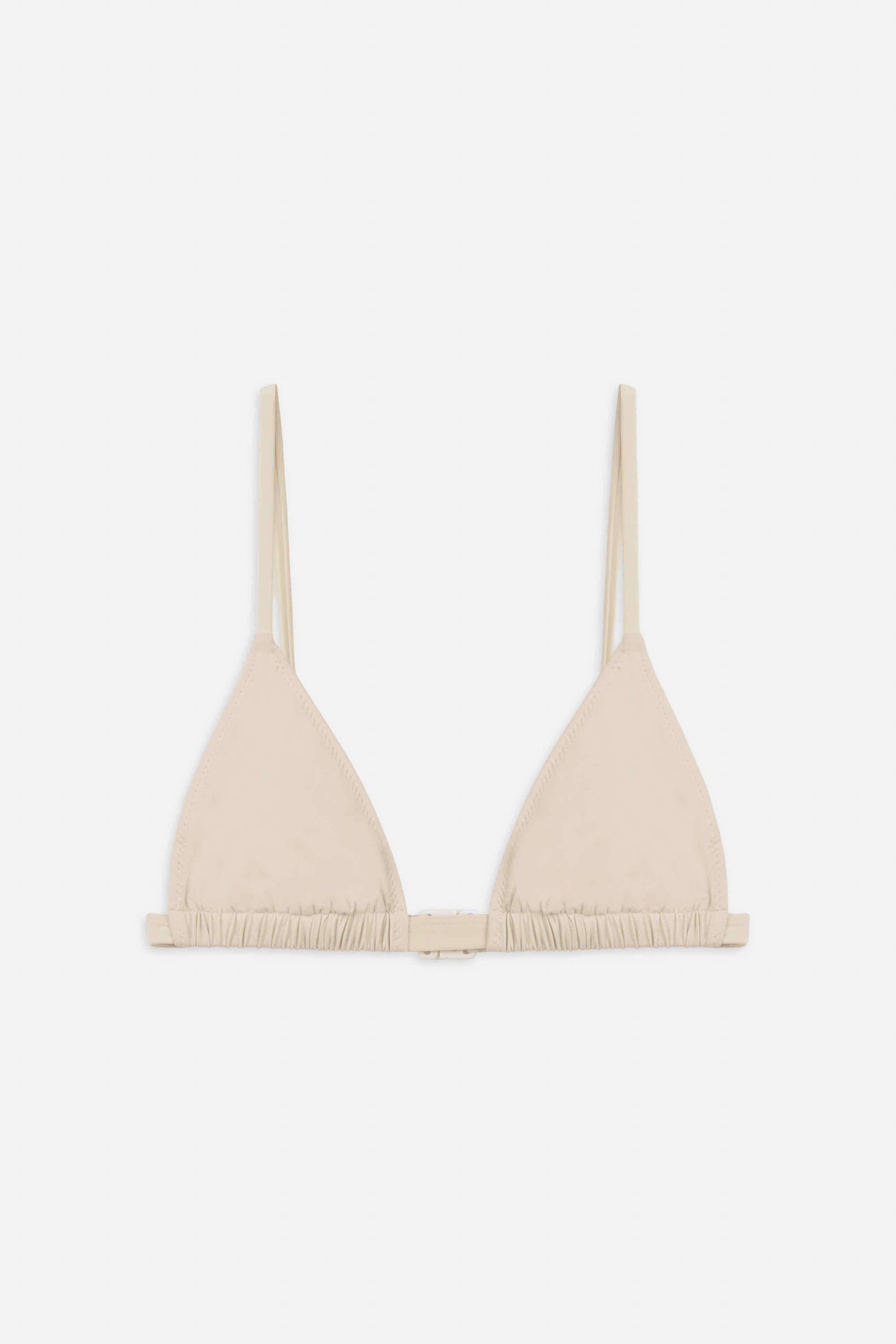 Essential Triangle Bikini Top | Cream