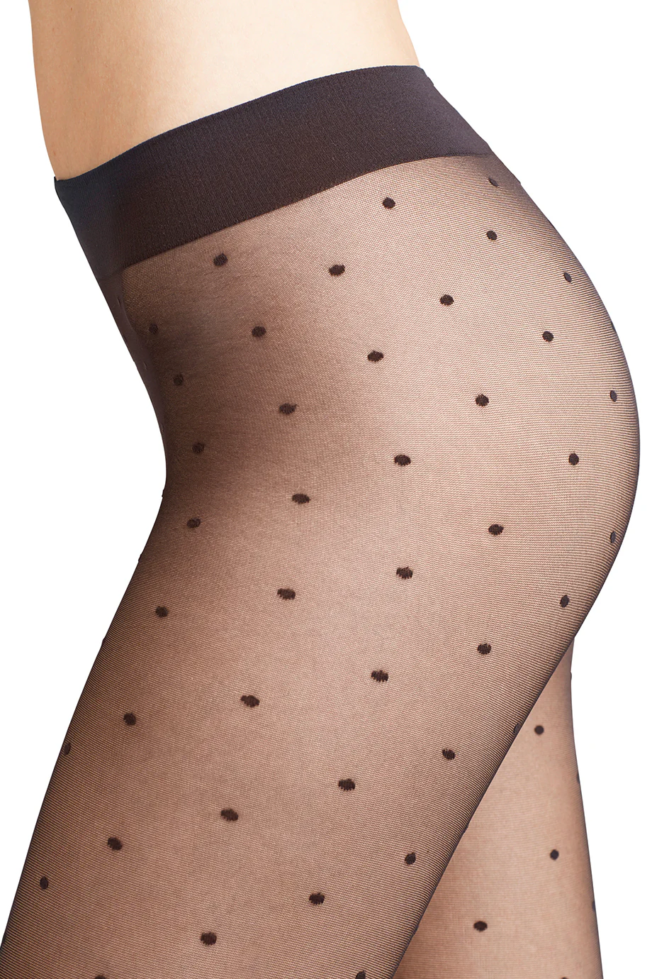 FALKE Dot Tights | Black - Image 4