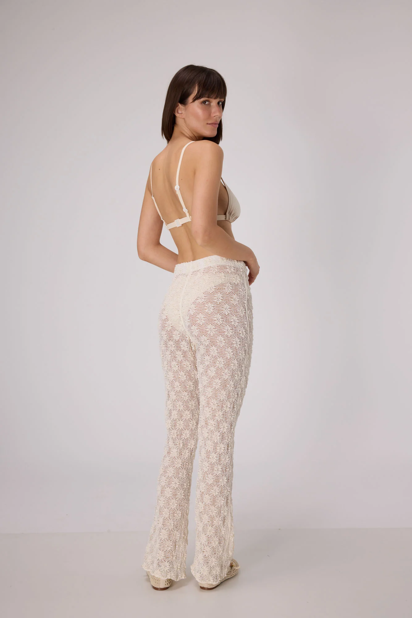 Handloom Pants  | Cream - Image 5