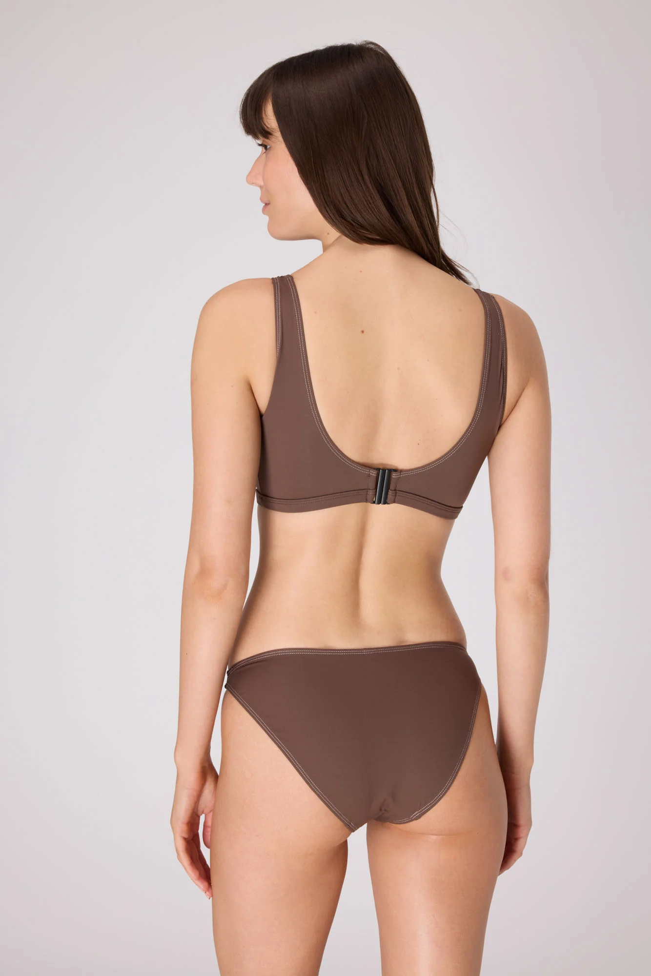 Kelly Underwire Bandeau Bikini Top | Choco - Image 4