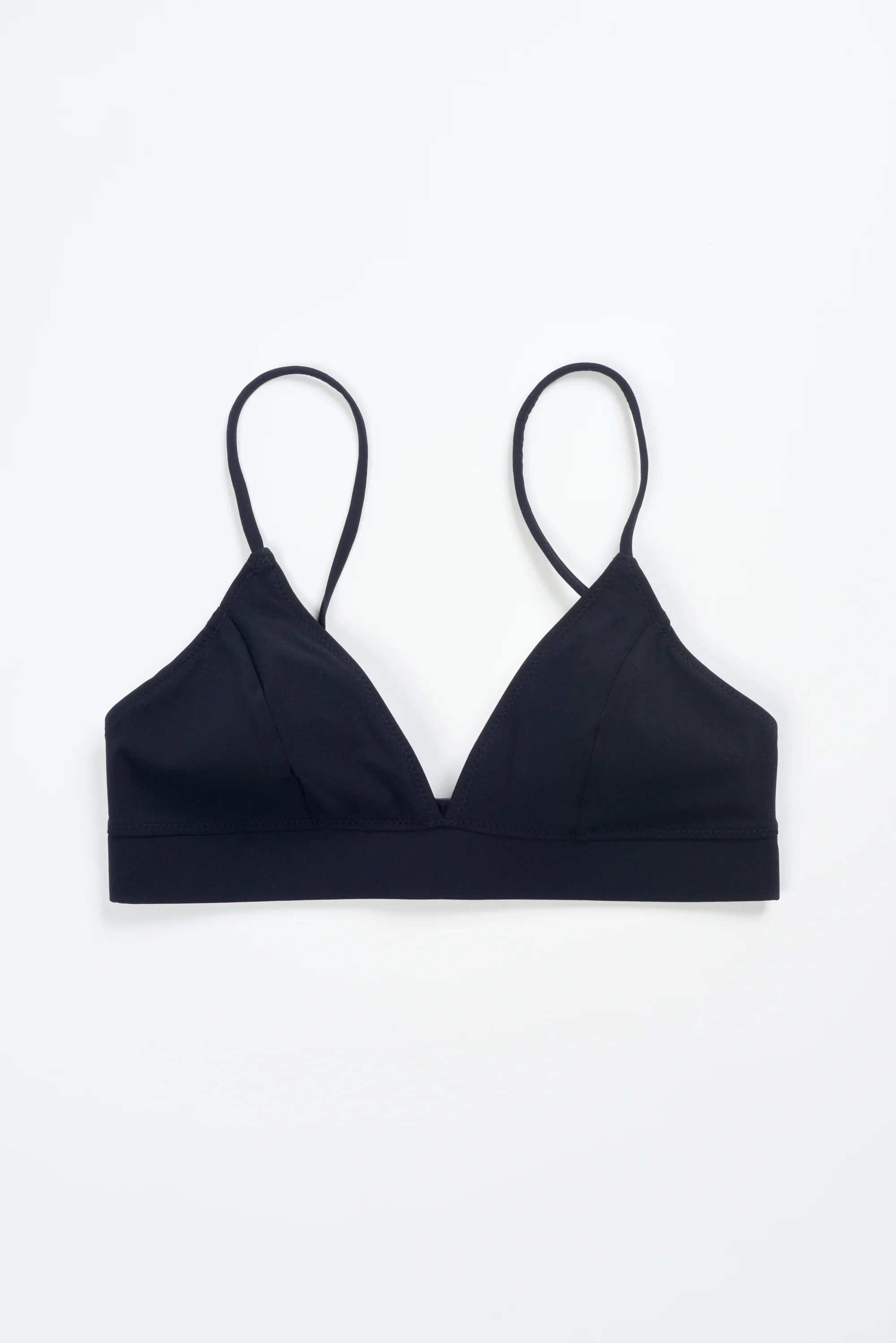 Mare Triangle Bikini Top | Black
