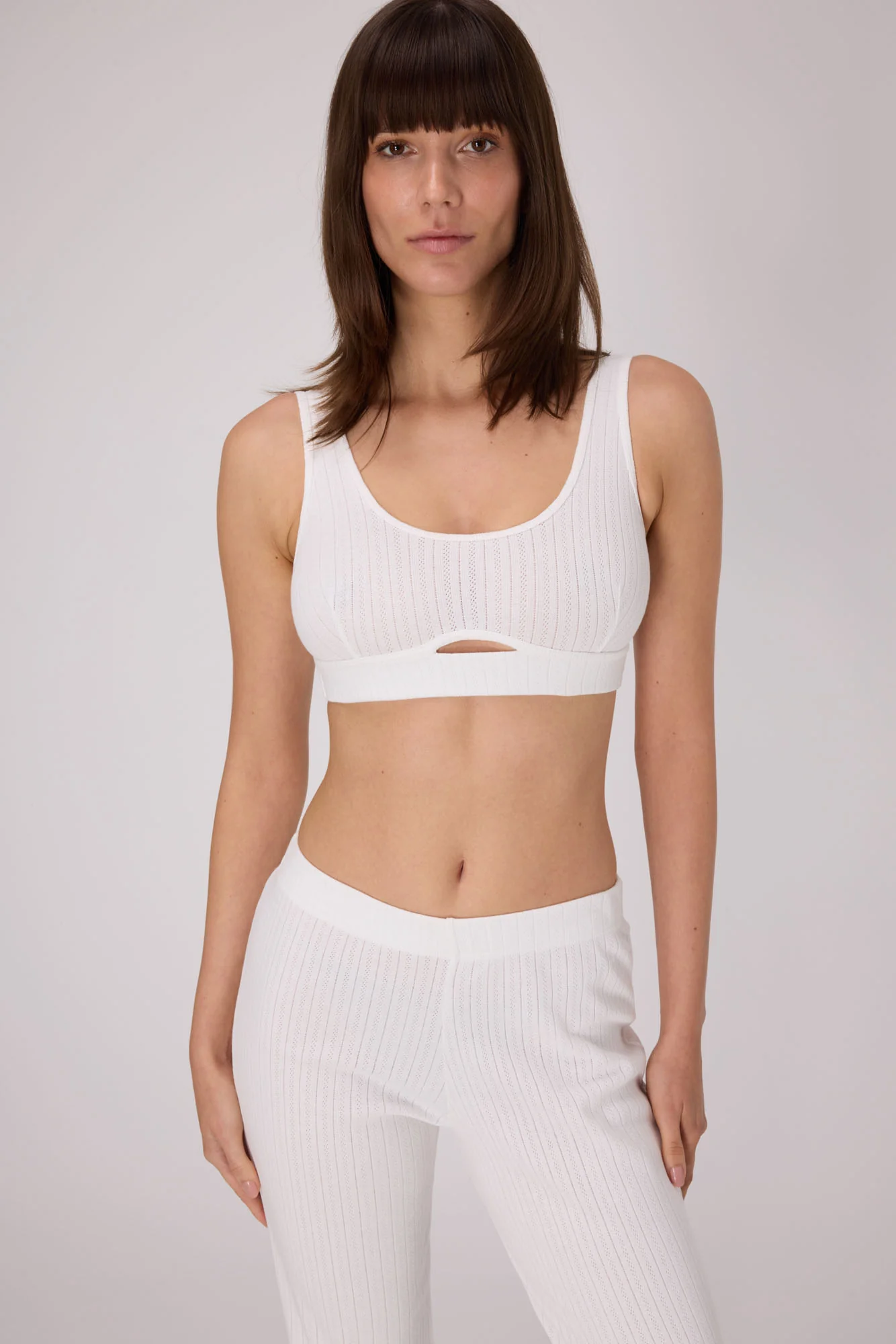 Pointelle Soft Bra Top | OffWhite - Image 4