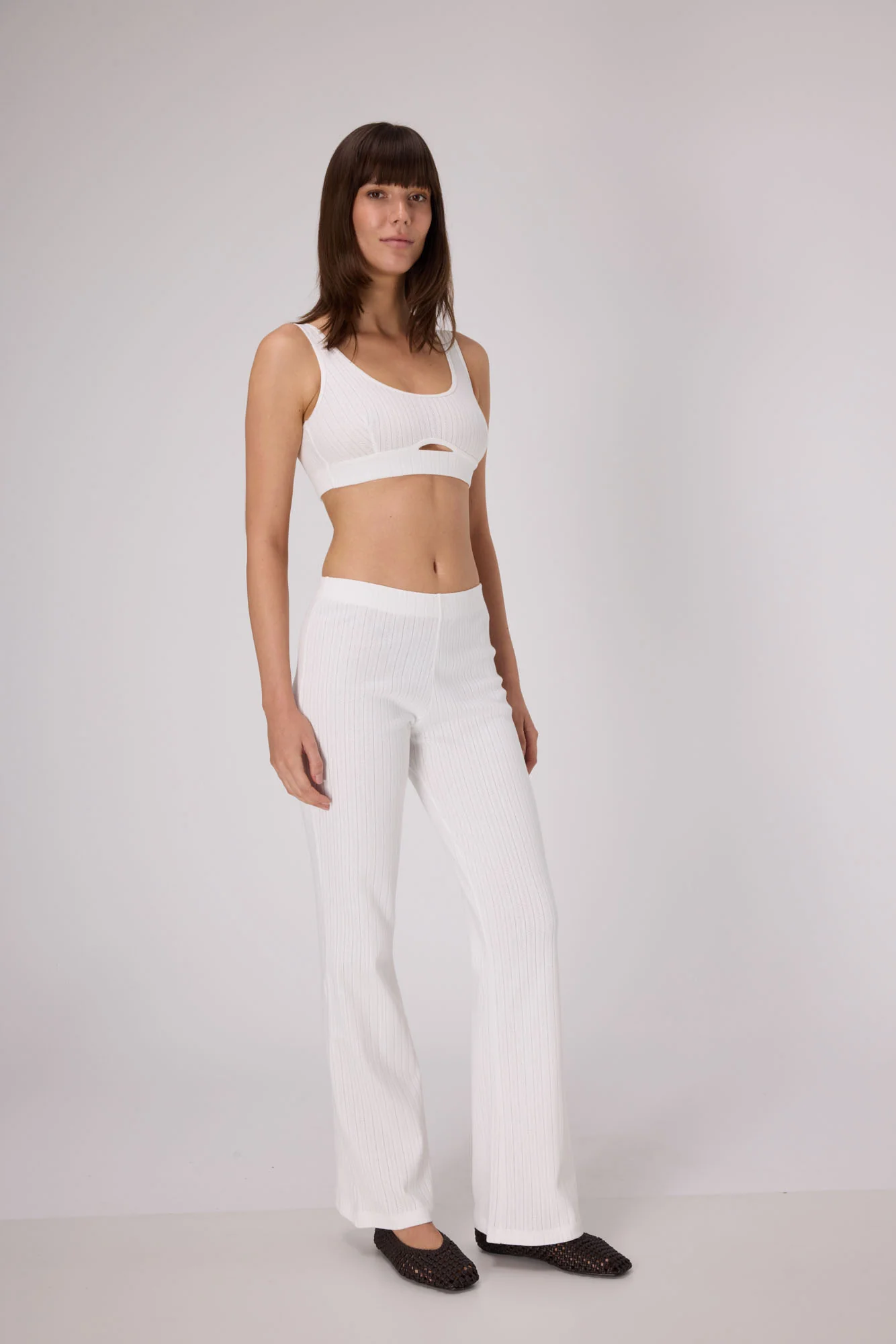Pointelle Soft Bra Top | OffWhite - Image 3