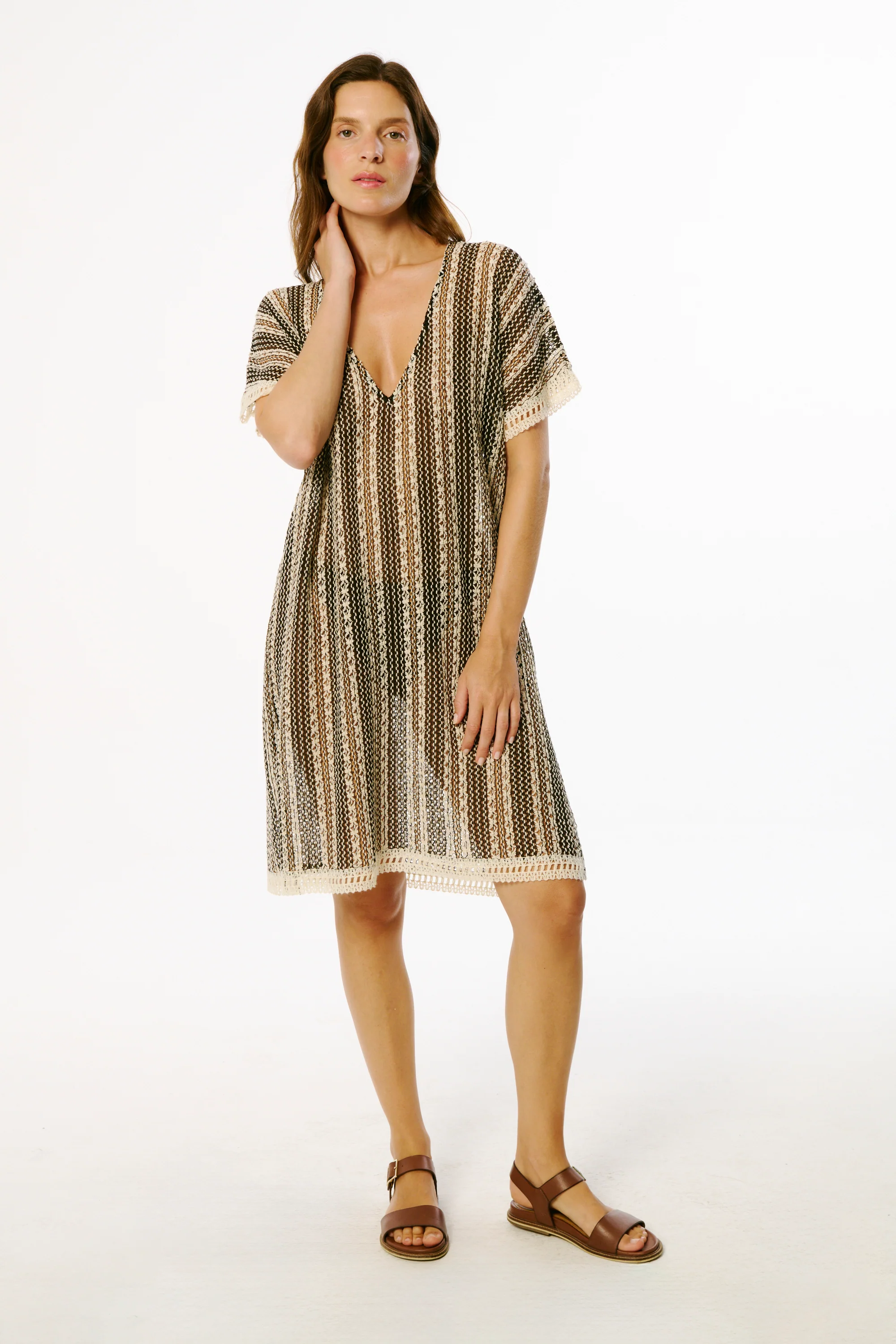 Santorini Knit Cover Up | Black - Image 5